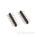 Cabeçalho de pino de passo de 2,0 mm, núcleo único reto